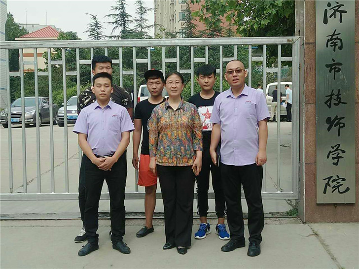 济南技师学院与安耐公司携手共建实习基地，首批学子进入同步带轮车间实践